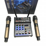 Bộ Mixer G4 USB (kèm 2 micro) Karaoke Livestream Bluetooth