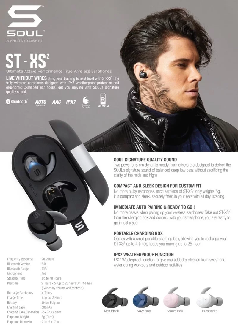 Tai nghe True Wireless Soul ST-XS2 Rẻ nhất thị trường