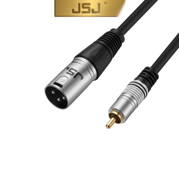 JSJ 606D/0.8m (1 đầu XLR ĐỰC ra 1 đầu RCA)