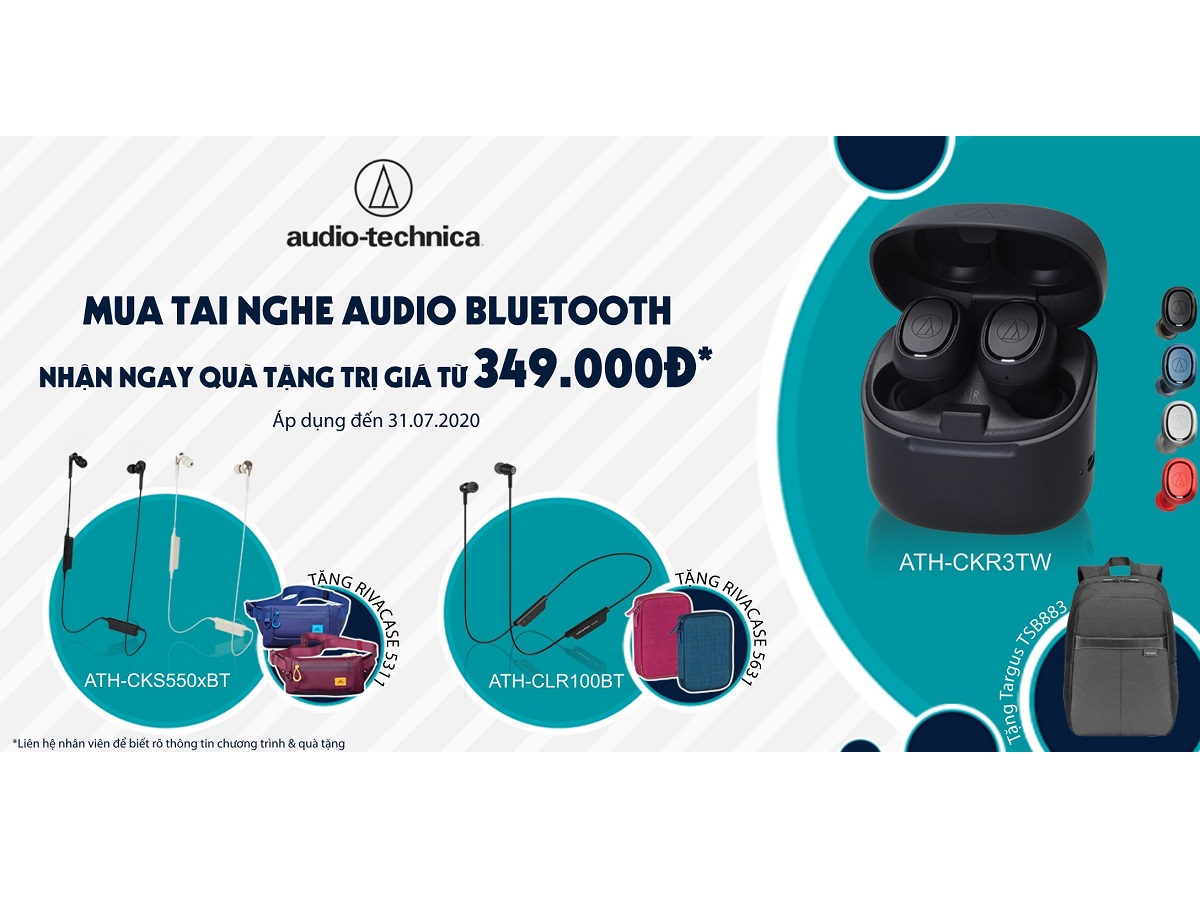 Mua tai nghe Audio Technica Bluetooth nhận quà sành điệu 2020