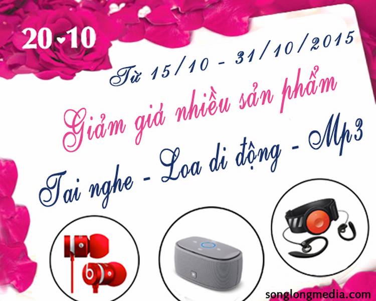 [KM 20/10] Mừng Ngày Phụ Nữ Việt Nam - Giảm Giá Nhiều Sản Phẩm HOT