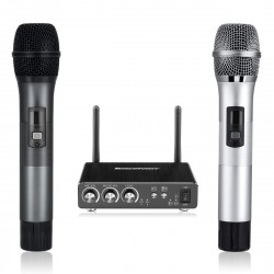Micro Karaoke Excelvan K28 (Mic Đôi + bộ phát)