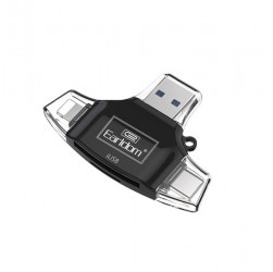 Đầu đọc thẻ Earldom ET-OT31 - 4 trong 1 (Lightning, Type-C, Micro USB, USB) cho thẻ nhớ SD, Micro SD