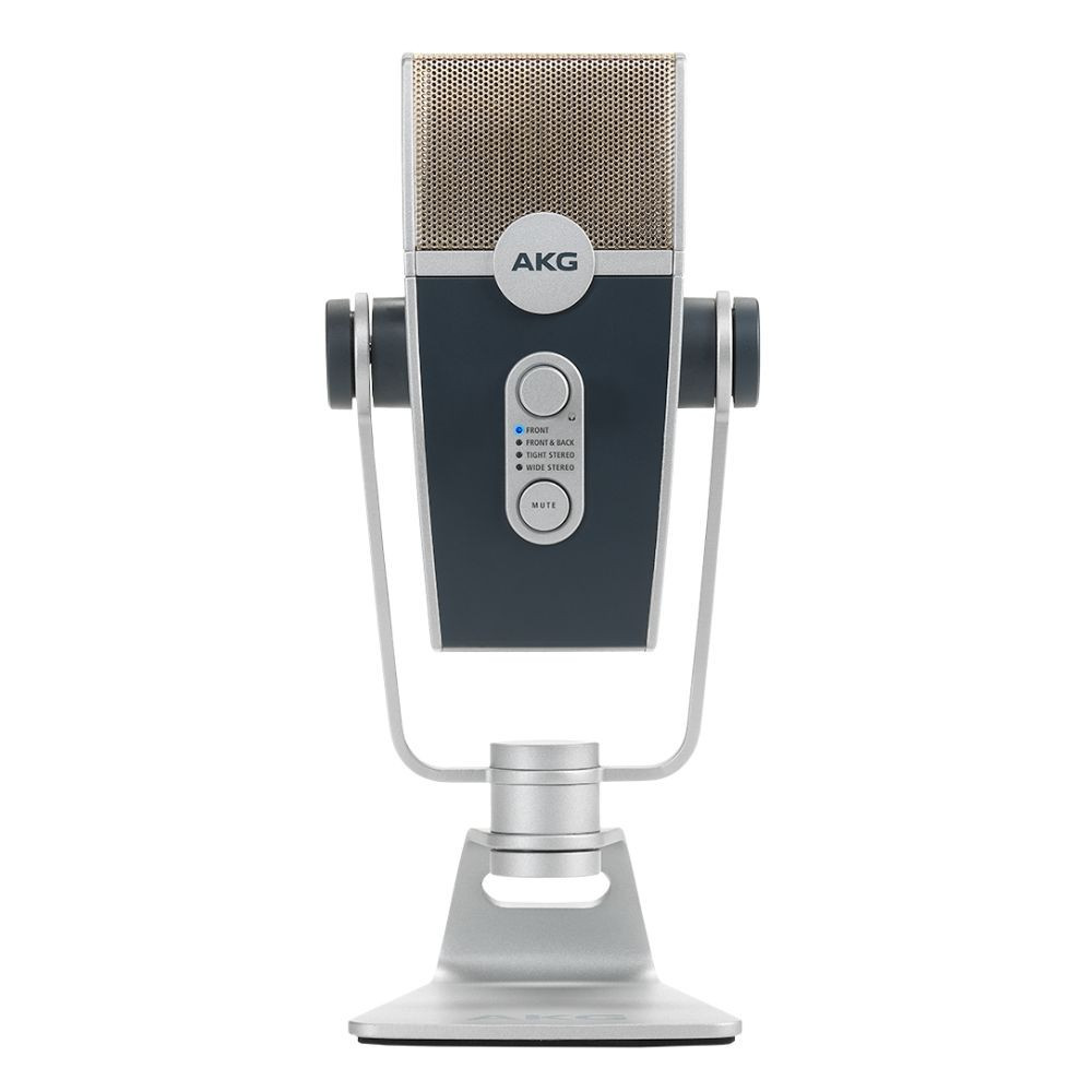 Micro thu âm AKG LYRA C44-USB (Cổng cắm Type-C | Adaptive Capsule Array 4-mode | 5V | Có lỗ cắm tai nghe 3.5mm)