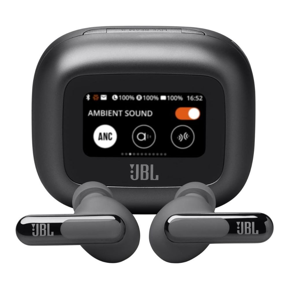 Tai nghe JBL Live Beam 3 Bản Quốc Tế (Bluetooth 5.3 | Pin 12h | IP55 | Chống ồn ANC | LDAC | JBL Spatial Sound | Màn hình LED | Kết nối đa điểm)