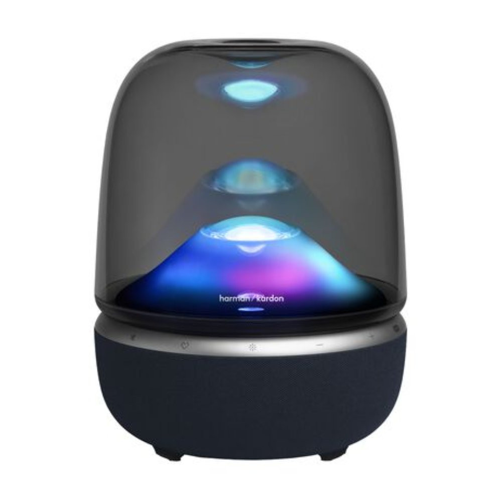 Loa Harman Kardon Aura Studio 5 Wi-Fi (Cắm điện trực tiếp | Wi-Fi | Công suất 160W | Bluetooth 5.4 | Hệ thống LED theo nhịp | 3 đường tiếng | Auracast | AUX 3.5mm)