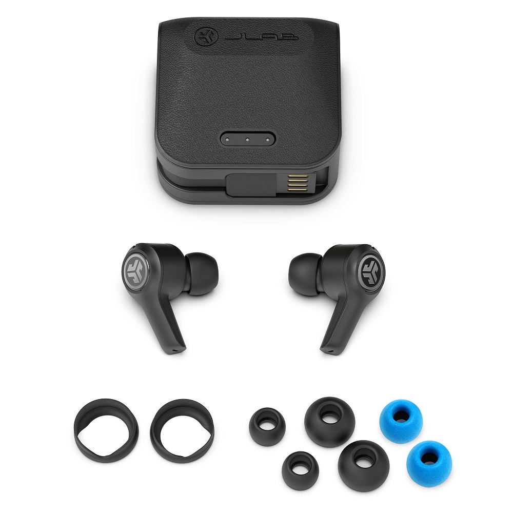 Tai nghe JLAB Audio JBuds Air Executive (Bluetooth 5.0 | Pin 6h | IP55 | Xuyên âm Ambient Sound | 3 chế độ EQ chỉnh trên tai | Gọi trợ lý ảo)
