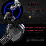 FiiO FA7s  (Dây rời | Connector MMCX | Jack cắm 2.5mm/3.5mm/4.4mm | Hybird HD 6 Driver)