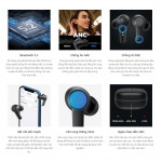 Tai nghe SoundPEATS T3 (Bluetooth 5.2 | Pin 5.5h | IPX4 | Chống ồn ANC | Chipset BES2500IZ)