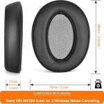 Earpad cho tai nghe Sony WH-H910N (Chất liệu da PU | Tháo lắp kiểu khớp cài)