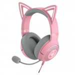 Tai nghe Razer Kraken Kitty V2-USB Headset with RGB Kitty Ears _ RZ04-04730200-R3M1 (Có Mic | Dây liền | Jack cắm USB | Driver 40mm)