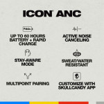 Tai nghe Skullcandy iCon ANC (Bluetooth 5.3 | Pin 60h | IPX4 | Chống ồn ANC | Stay Aware – Xuyên âm | Kết nối đa điểm)-2