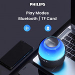 Loa Philips TAS2009 (Pin 8h | Bluetooth 5.3 | Kết nối 2 loa | Âm thanh 360 độ)-4