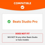 Earpad cho Tai nghe Beats Studio Pro (Chất liệu da PU | Tháo lắp kiểu dán)-4