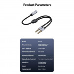Jack chia tai nghe 3.5mm Rocoren (1 đầu cái chia ra 2 đầu đực Mic và Audio)-5