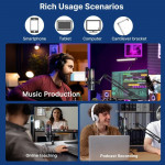 Micro thu âm BOYA K5 USB (Cổng kết nối USB-C | Chip DSP khử ồn | 5V | Có lỗ cắm tai nghe 3.5mm | Đèn RGB)-2