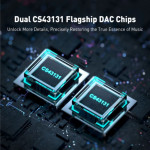 Fosi Audio DS2 (Dongle DAC/Amp | 3.5mm/4.4mm | Dual CS43131 | PCM 32bit/384kHz | DSD256)-2