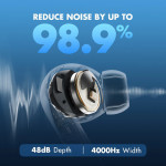 Tai Nghe ROSESELSA EarFree i5  (Bluetooth 5.3 | Pin 10h | Chống ồn ANC | LDAC | Dual Connect | IPX5)-4