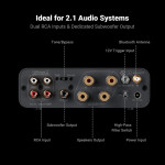 Fosi Audio BT20A MAX (48V/32V | Amplifier cho loa Passive | Công suất TI TPA3255 | NE5532 | Công suất 600W | Bluetooth 6.0 | LDAC | aptX LL)-4