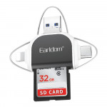 Đầu đọc thẻ Earldom ET-OT71 - 4 trong 1 (Lightning, Type-C, Micro USB, USB) cho thẻ nhớ SD, Micro SD-2